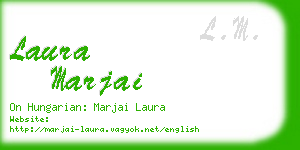 laura marjai business card